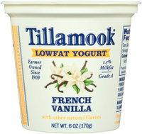 Tillamook® French Vanilla Lowfat Yogurt 6 oz. Cup