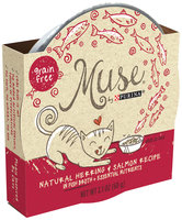 Muse by Purina Natural Herring & Salmon Recipe in Fish Broth Cat Food 2.1 oz. Tub