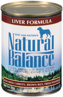 Natural Balance® Ultra Premium Liver Formula Dog Food 13 oz. Can