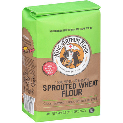 King Arthur Flour 100% Whole Grain Sprouted Wheat Flour 2 lb. Bag
