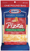 Kraft Natural Cheese Pizza Mozzarella Cheddar Shredded Cheese 16 Oz Peg