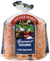 Cottage Hearth® Gourmet 6 ct Hot Dog Buns Selection 16 oz Bag