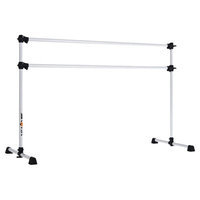Vitavibe Prodigy Series Modern Aluminum Double Bar Ballet Barre Size: 4 ft.