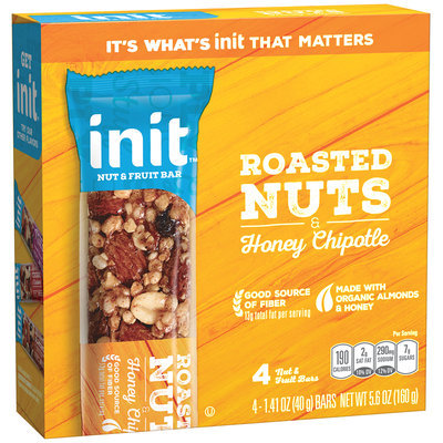Init™ Roasted Nuts & Honey Chipotle Nut & Fruit Bar 4-1.41 oz. Bars