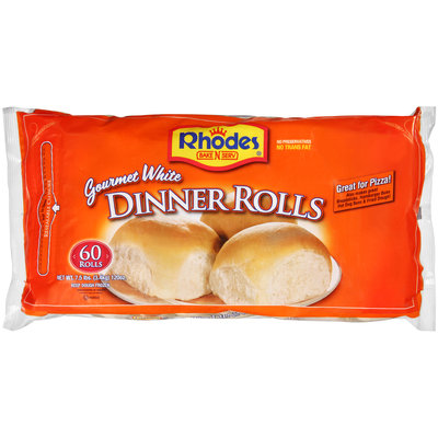 Rhodes Bake-N-Serv® Frozen Gourmet White Dinner Rolls Dough 60 ct Bag