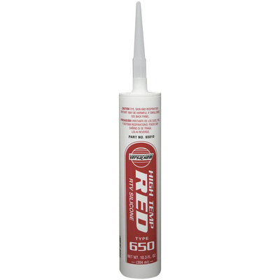 VersaChem® High Temp Red RTV Silicone Type 650 10.3 fl. oz. Tube
