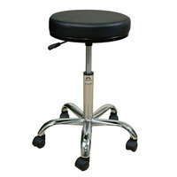 Oakworks Professional Stool with Round Swivel Seat Color: Espresso