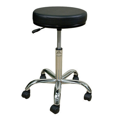 Oakworks Professional Stool with Round Swivel Seat Color: Espresso