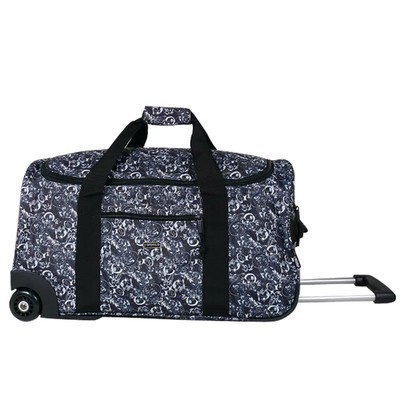 J World 'Tamarak' 22 Inch Mex Black Carry On Rolling Duffel