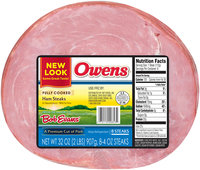 Owens® Fully Cooked Ham Steaks 8-4 oz. Steaks