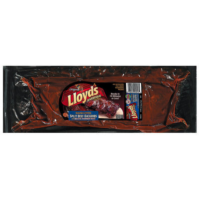 LLOYD'S W/Original Barbeque Sauce Split Beef Backribs 32 OZ