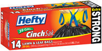 Hefty Extra Strong Lawn & Leaf Drawstring 39 Gallon Lawn & Leaf 14 CT BOX