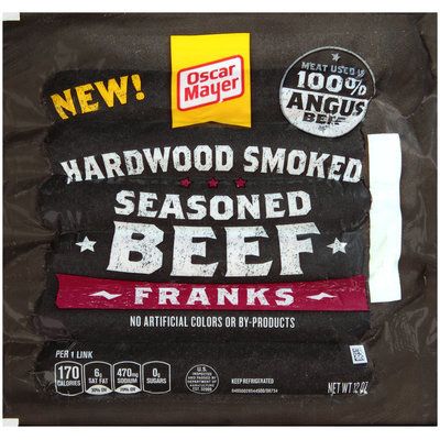 Oscar Mayer Hardwood Smoked Seasoned Beef Franks 6 ct Pack