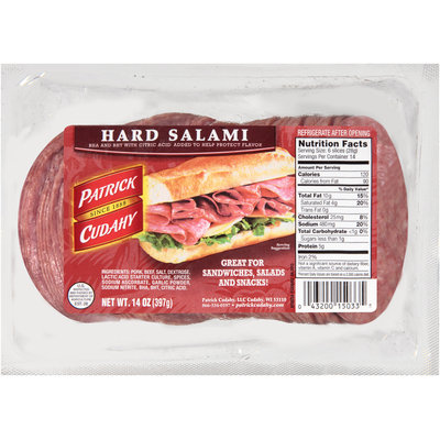 Patrick Cudahy Hard Salami 14 oz. Package