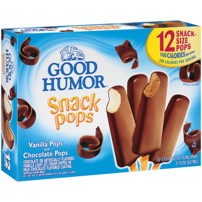 Good Humor Vanilla & Chocolate 1.75 Oz Snack Pops 12 Ct Box