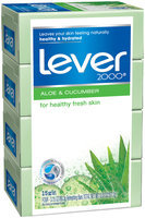 Lever 2000® Aloe & Cucumber Soap 4 ct Bars