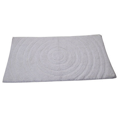 Textile Decor Castle Castle Hill 100% Cotton Echo Spray Latex Back Bath Rug, 30 H X 20 W, White