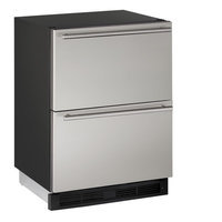 U-Line 24 Undercounter Stainless Steel Refrigerator Drawers