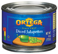 Ortega Diced Jalapenos 4 Oz Can