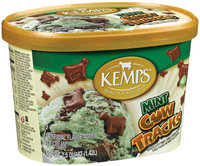 Kemps Mint Cow Tracks Ice Cream 1.5 Qt Carton