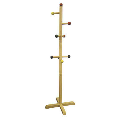 ORE International Kids Primary-Color 8-Peg Coat Rack