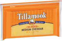 Tillamook® Natural Medium Cheddar Cheese Deli Slices 52 ct Bag