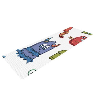 Kess Inhouse Little Monsters by Brienne Jepkema Yoga Mat