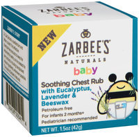 Zarbee's® Naturals Baby Soothing Chest Rub 1.5 oz. Box