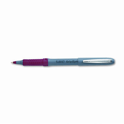 BIC CORPORATION Grip Roller Ball Stick Micro Fine Pen, 12/Pack