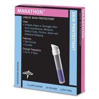 Medline MSC093005 Marathon Liquid Skin Protectant - 0.5 g Applicator - Box Of 10 Applicators
