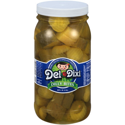Del-Dixi® Dilly Bites Pickles 80 fl. oz. Plastic Jar