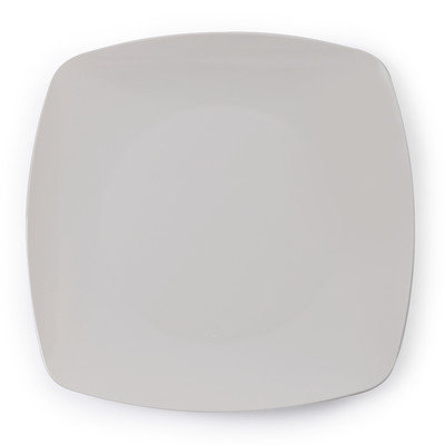 Fineline Settings, Inc Renaissance 10 Rounded Square China-Like Plates (Pack of 120), Bone
