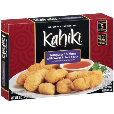 Kahiki® Tempura Chicken with Sweet & Sour Sauce Frozen Entree 8.5 oz. Box