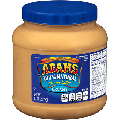 Adams® 100% Natural Creamy Peanut Butter 80 oz. Jar