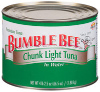 Bumble Bee Chunk Light In Water Club Pack Tuna 66.5 Oz Can