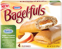 Bagel-Fuls Apple Cinnamon & Cream Cheese 4 Ct Bagels 10 Oz Box