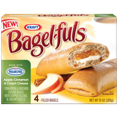 Bagel-Fuls Apple Cinnamon & Cream Cheese 4 Ct Bagels 10 Oz Box