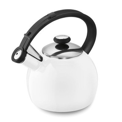 Cuisinart - Omni 2 Qt. Enamel Teakettle (White) - Home