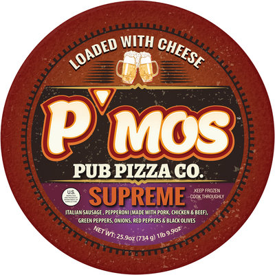P'mos™ Pub Pizza Co. Supreme Pizza 25.9 oz.