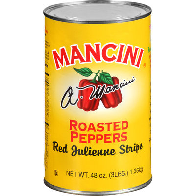 Mancini® Red Julienne Strips Roasted Peppers 48 oz. Can