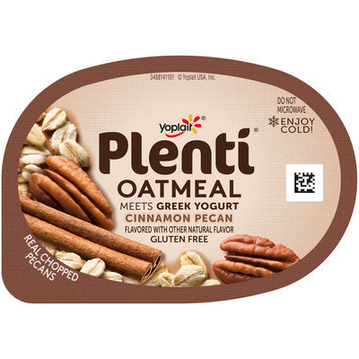 Yoplait® Plenti™ Cinnamon Pecan Oatmeal Meets Greek Yogurt