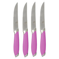 Gela Global 4 Piece Steak Knife Set Color: Purple