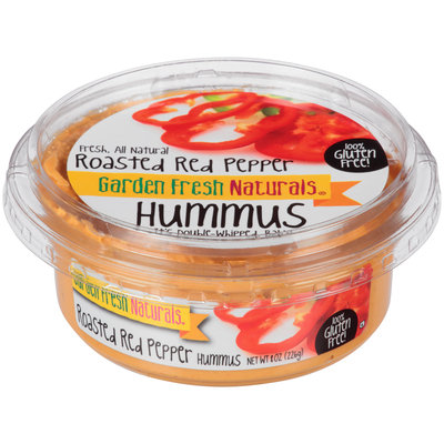 Garden Fresh Natural® Roasted Red Pepper Hummus 8 oz. Tub