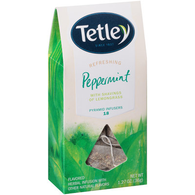 Tetley Refreshing Peppermint Tea Pyramid Infusers 18 ct Bags