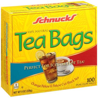 Schnucks® 100% Natural Orange Pekoe & Pekoe Cut Black Tea Bags 100 ct Box