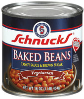 Schnucks Vegetarian Tangy Sauce & Brown Sugar Baked Beans 16 Oz Can