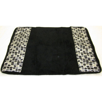 Sweet Home Collection Mosaic Stone Banded Bath Rug