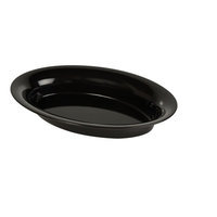 Fineline Settings, Inc Platter Pleasers Oval Bowl (Set of 25), Black