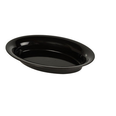 Fineline Settings, Inc Platter Pleasers Oval Bowl (Set of 25), Black