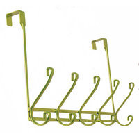 Richards Homewares Vibrance 2 x 5 Over the Door Hook Finish: Green